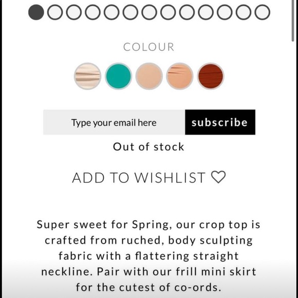 Oh Polly Top & Skirt Set (UK Size 4 / US Size 0) - Picture 10 of 10